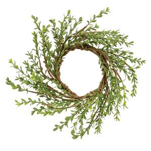 Baby Boxwood Candle Ring, 3.5" SA112577;