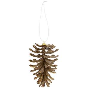 Bronze Tipped Pinecone Ornament, 5.5" SA112610;