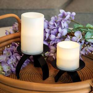 Cast Iron Tripod Pillar Holder - 4.25" x 2.25"H 19273A;