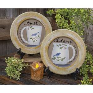 Bluebird Mug Plate, 2 Asstd.