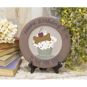 Happy Birthday To Our Fur Baby! Plate