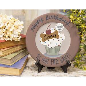 Happy Birthday To Our Fur Baby! Plate