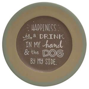 Happiness Is A Drink And A Dog Plate, 2 Asstd.
