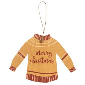 Christmas Sweater Wooden Ornaments, 3/Set 35506;