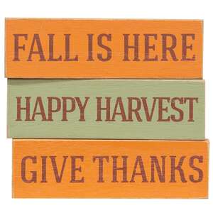 Happy Harvest Skinny Mini Block, 3 Asstd. 35542;