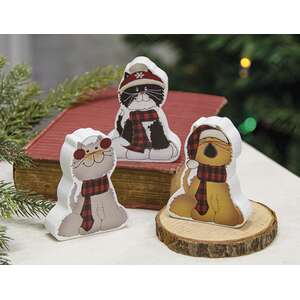 Chunky Christmas Kitty, 3 Asstd.