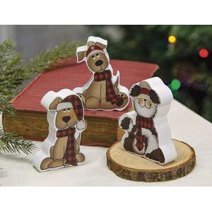 Chunky Christmas Puppy, 3 Asstd.