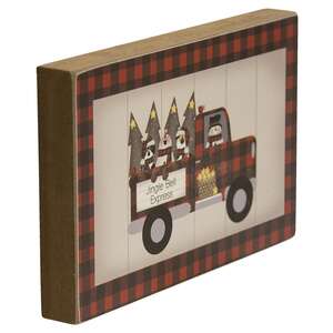 Buffalo Check Jingle Bell Express Truck Block