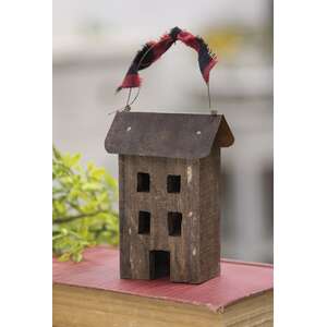 Rustic Primitive Saltbox Ornament