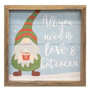 Hot Cocoa Gnome Slat Frame 35629;