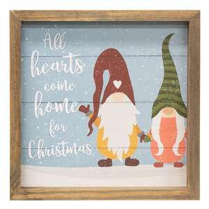 All Hearts Come Home Gnome Slat Frame 35630;