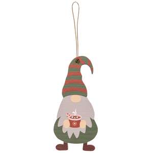 Wooden Winter Gnome Ornaments, 4/Set 35636Wooden Winter Gnome Ornaments, 4/Set 35636;