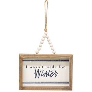 All I Want For Christmas Beaded Mini Pinstripe Sign, 3 Asstd. 35638;