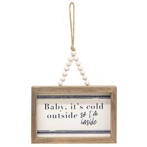 All I Want For Christmas Beaded Mini Pinstripe Sign, 3 Asstd. 35638;