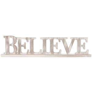 Weathered Wood Believe on Base 35663;