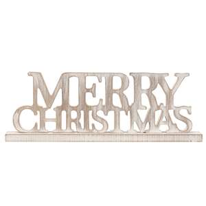 Weathered Wood Merry Christmas on Base 35664;