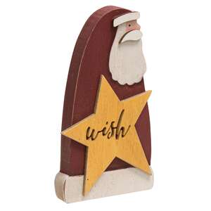Wish Santa Wooden Sitter