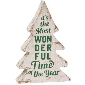 Wonderful Time of Year Distressed Wooden Trees, 3/Set 35718;