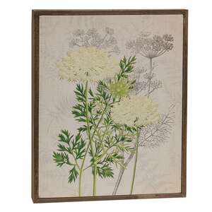 Queen Anne's Lace & Dill Botanical Box Sign 38255;