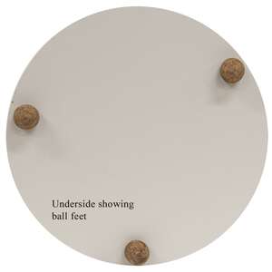 Vintage White Peony Round Riser 38273;