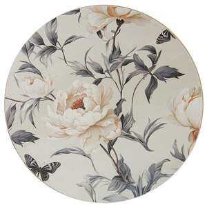 Vintage White Peony Round Riser 38273;