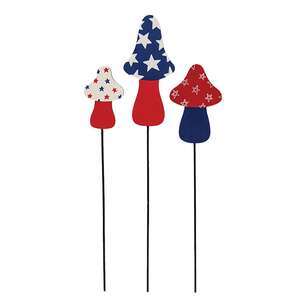 Americana Mushroom Plant Pokes - 3/Set 38322;