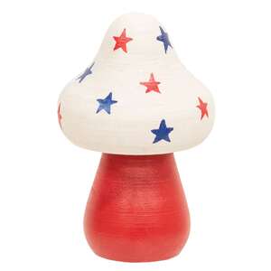 Wooden Americana Mushroom Sitters - 3/Set 38323;