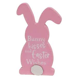 Bunny Kisses/Joy and Chocolate Wooden Bunny Sitter - 2 Asstd. 38342;
