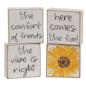 The Comfort of Friends Mini Square Blocks - 4/Set 38466;