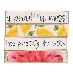 Too Pretty To Work Summer Fruit Tiny Mini Sticks - 4/Set38474;