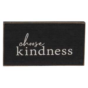 Kindness Sentiment Distressed Wooden Block - 4 Asstd. 38531;