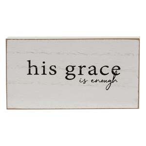 Faith Sentiment Distressed Wooden Block - 3 Asstd. 38532;
