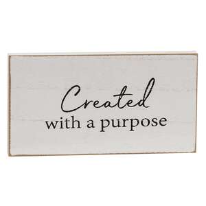 Faith Sentiment Distressed Wooden Block - 3 Asstd. 38532;