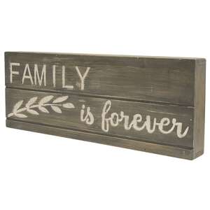 Family Is Forever Engraved Pallet Look Sign