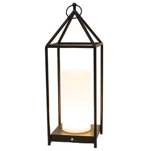 Black Metal Open Air Tri-Function LED Lantern 70196;