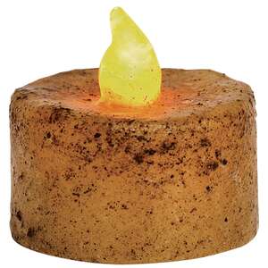 6/Pkg, Burnt Ivory Timer Tealights