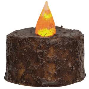 6/Pkg, Burnt Mustard LED Tealights