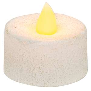 Textured White Timer Tealight 84943;