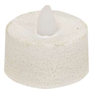 Textured White Timer Tealight 84943;