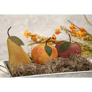 Stiffened Primitive Fruit, 3 Asstd.