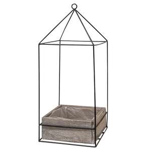 Plant Holder with Metal Frame 2/set