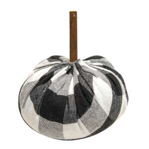 4" Buffalo Check Stuffed Felt Pumpkin CS38182;