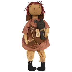 Gracie Doll with Mabel the Cat