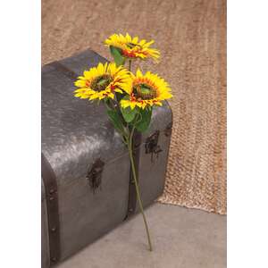 Bright Yellow Sunflower Spray, 25"