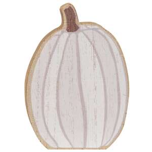 White & Gray Chunky Pumpkin Sitters, 3/set 35513;