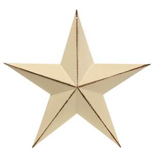 Distressed White Barn Star, 12" G5707-12-WA;
