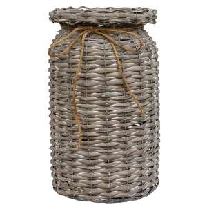 Graywash Willow Milk Can Basket HAC2452;
