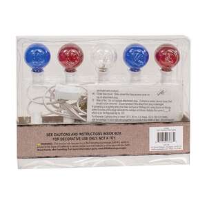 Patriotic Patio Lights, 10 ct, 9ft L03663;