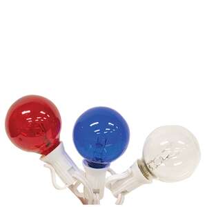 Patriotic Patio Lights, 10 ct, 9ft L03663;