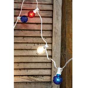 Patriotic Patio Lights, 10 ct, 9ft L03663Patriotic Patio Lights, 10 ct, 9ft L03663;